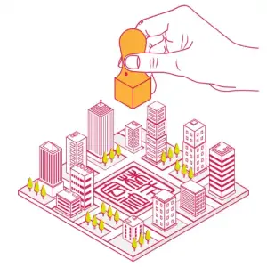 一等地での法人登記が可能